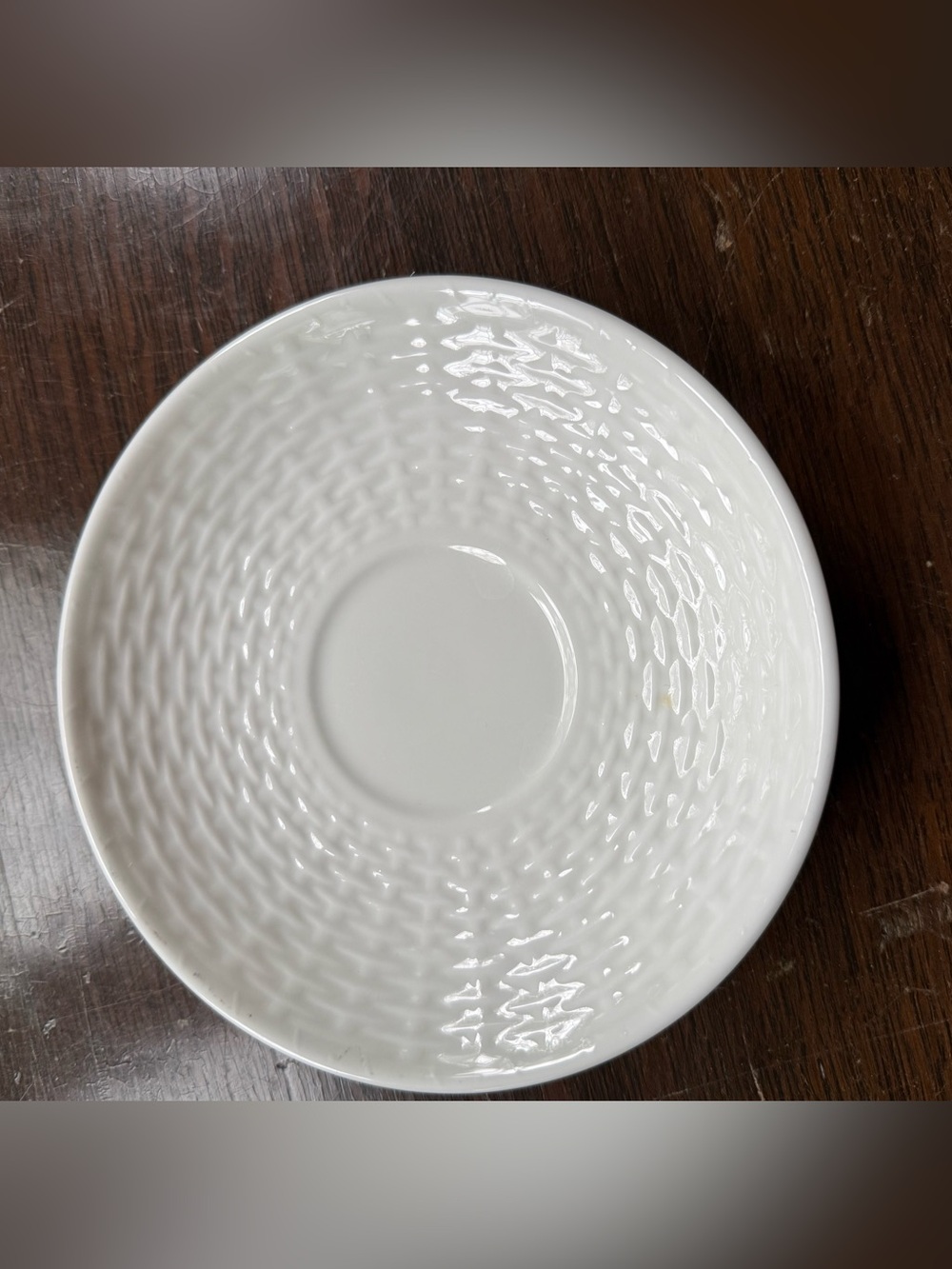 Wedgwood Nantucket Basket Bone China Saucers—Set of 6